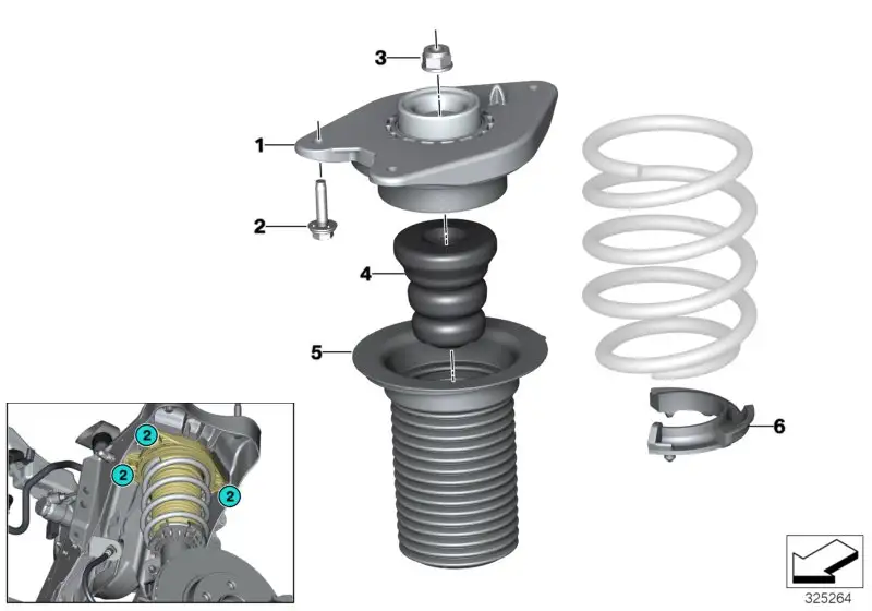 BMW Federunterlage unten I01 31336852224