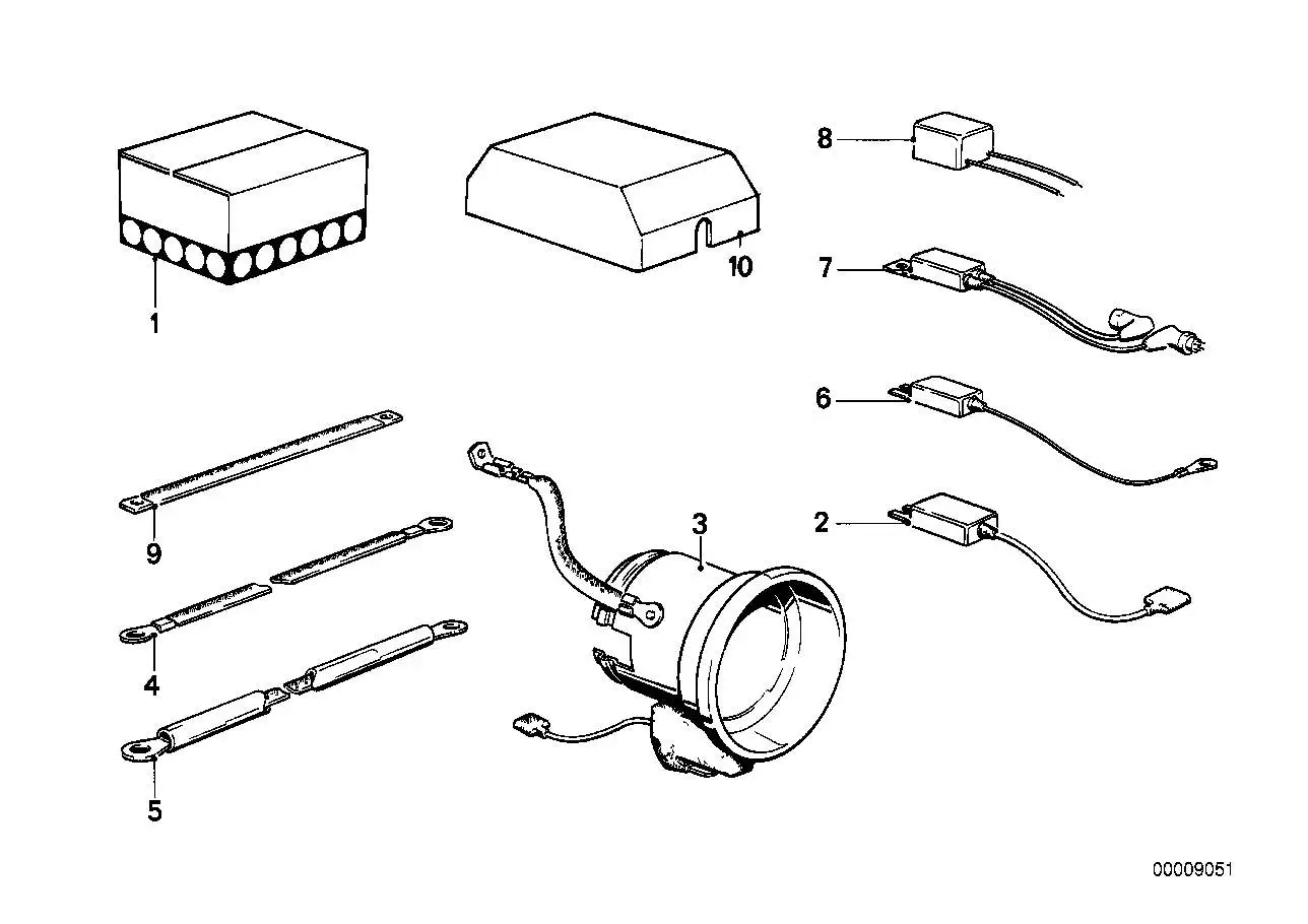 BMW Masseband für Frontklappe E24 E28 65311277155