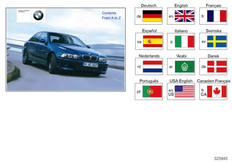 BMW Betriebsanleitung Deutsch M5 E39 01400155064 - Bildposition 0