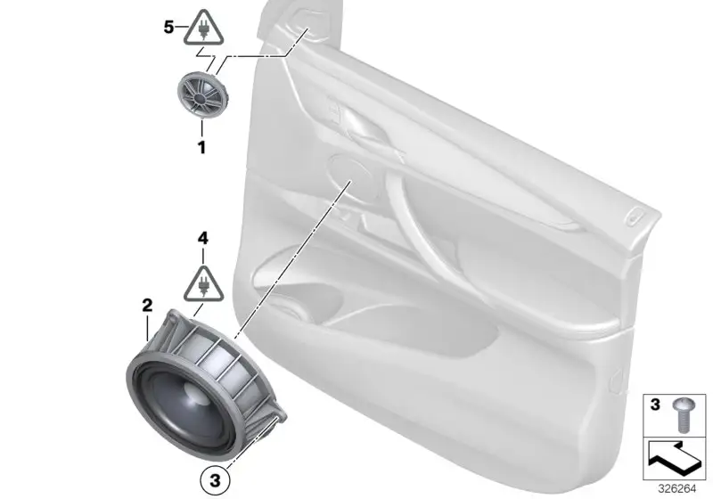 BMW Mitteltonlautsprecher Hifi System F15 F16 F85 F86 65139286367