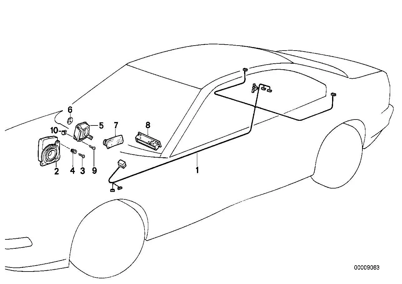 BMW Lautsprecher links 65138354275 - Bildposition 02