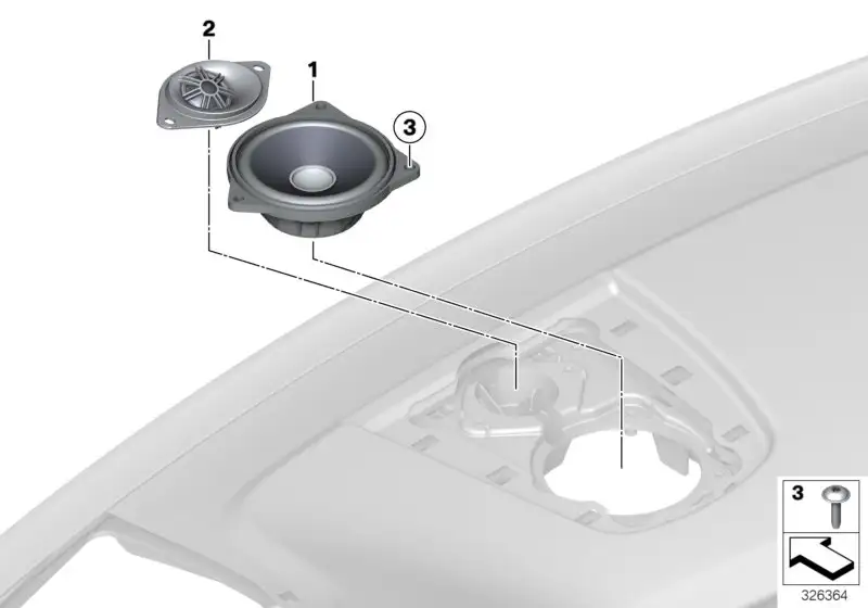BMW Hochtonlautsprecher Top-Hifi-System F95 F96 F97 F98 G01 G02 G