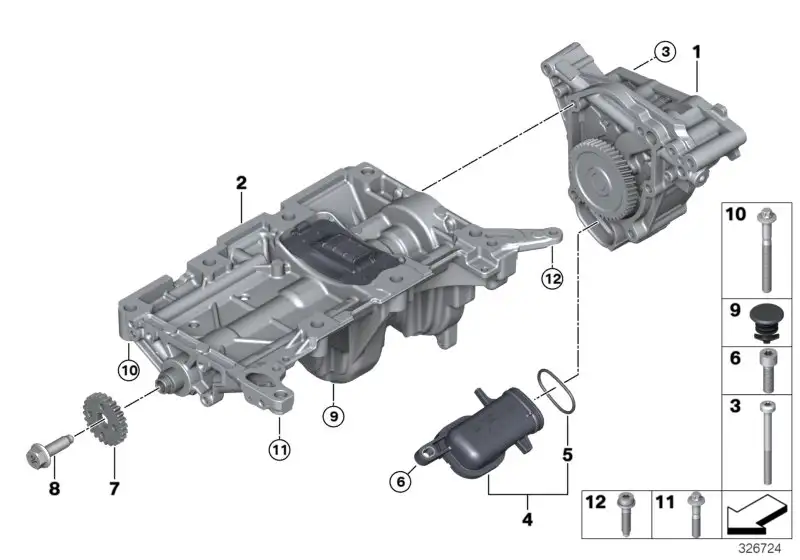 BMW Flachkopfschraube E84 E89 F07 F10 F11 F15 F16 F20 F21 F22 F23