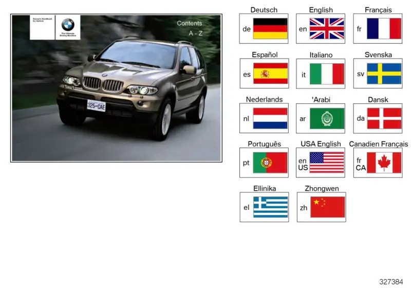 BMW Betriebsanleitung Deutsch X5 E53 01400156406 - X5 E53