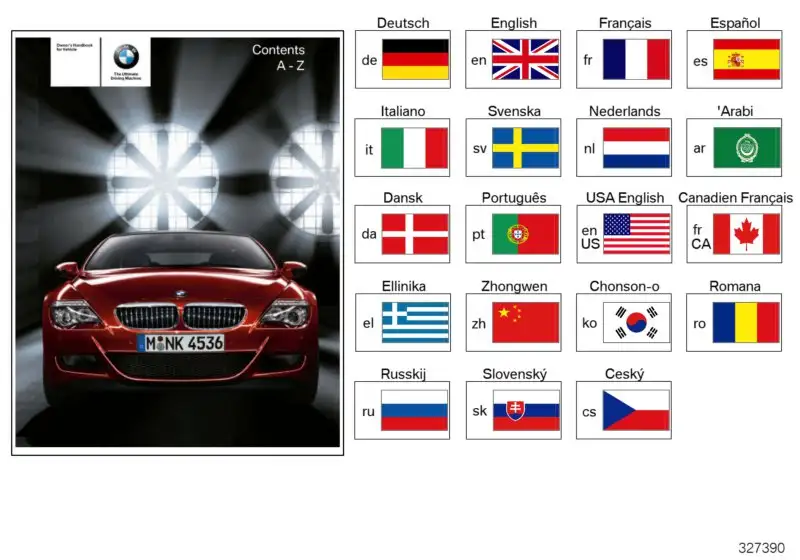 BMW Betriebsanleitung Deutsch M6, M6 E63 E64 01400012792 - Bildpo