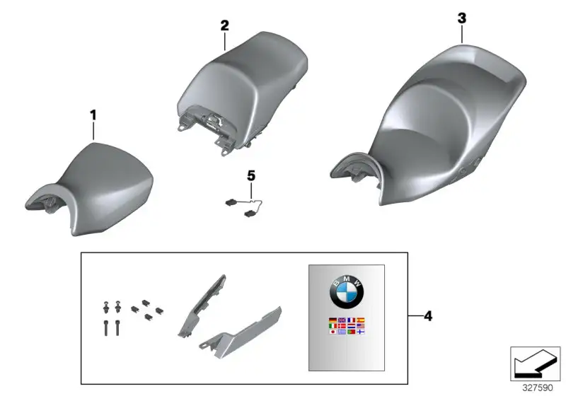 BMW Anbausatz Einzelsitze K48 77348520028