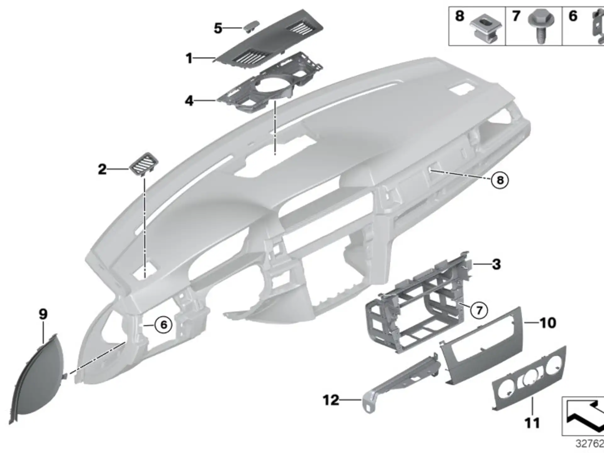 BMW Blende E90 E91 E92 E93 51459120979