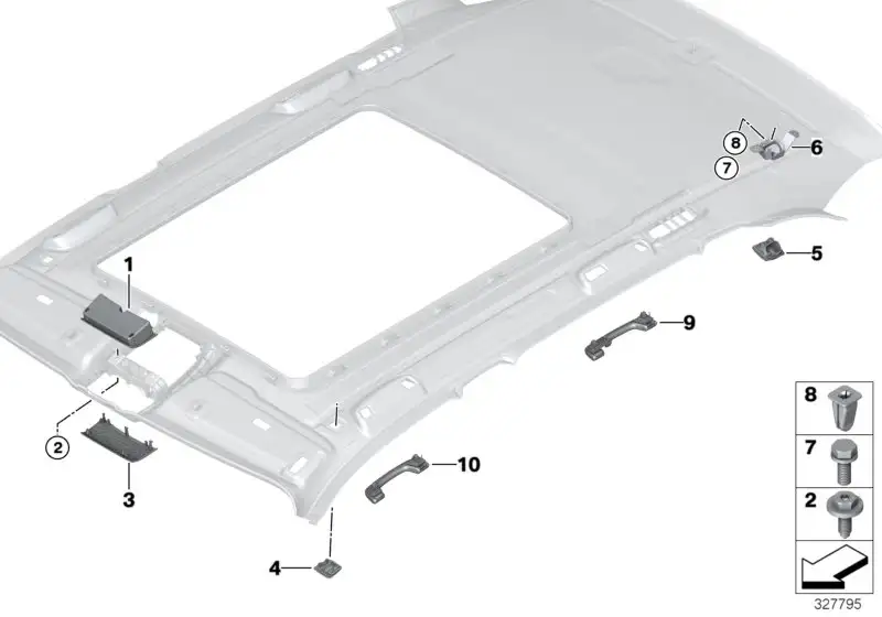 BMW Brillenablage F15 F16 F85 F86 51447848992
