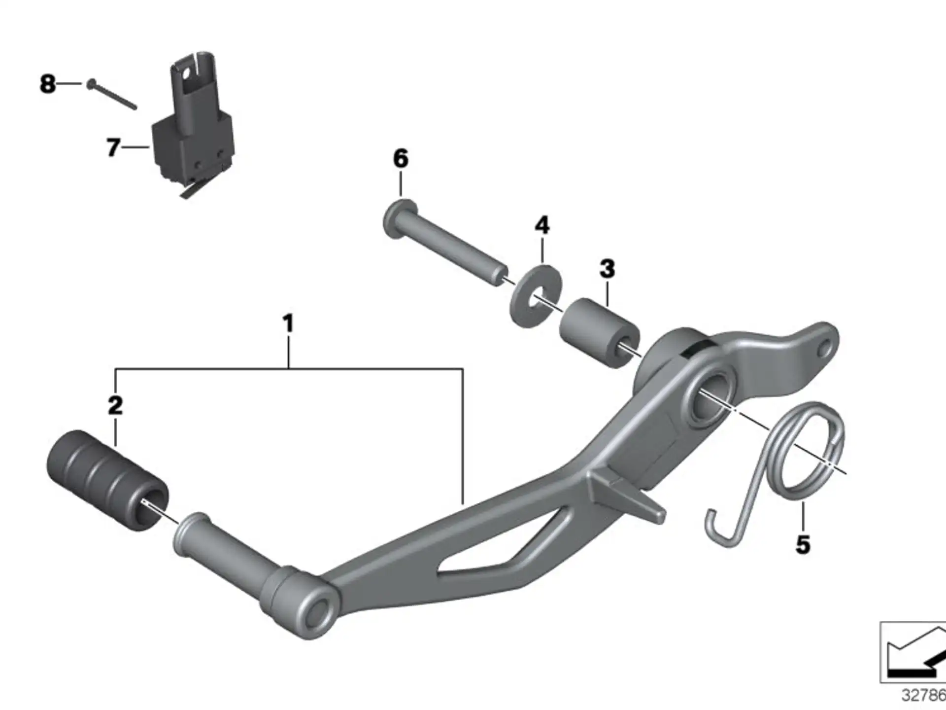 BMW Bremslichtschalter Fussbremse K21 K22 K23 K27 K32 K33 K46 K71 K73 61327683117