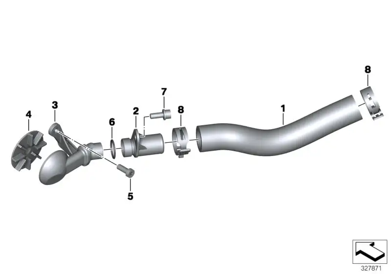 BMW Entlüfterrohr 11157713166 - Bildposition 03