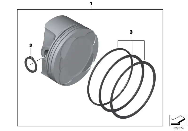 BMW Kolben 'AB' A73 K21 K22 K23 K25 K26 K27 K32 K33 11257721863