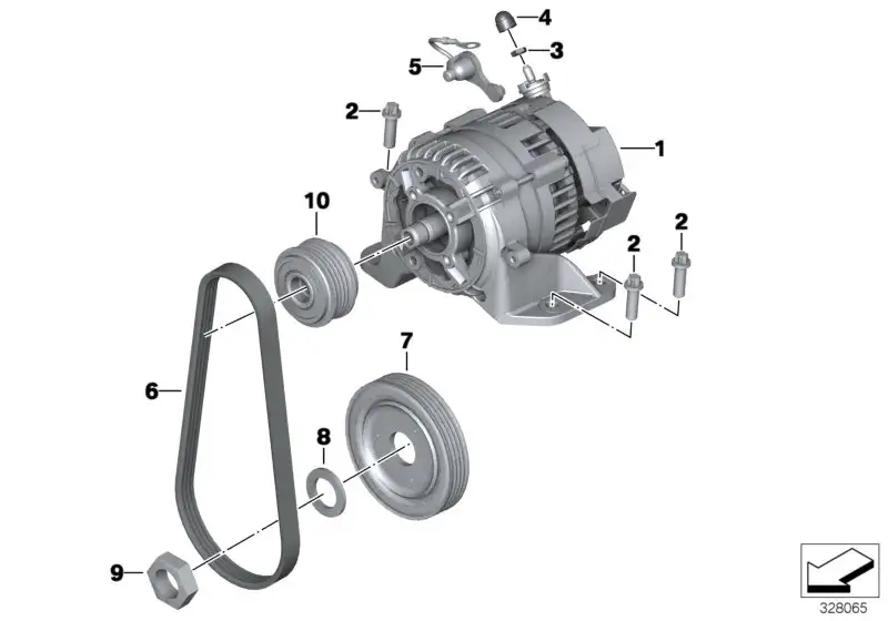 BMW Generator K26 12317676907