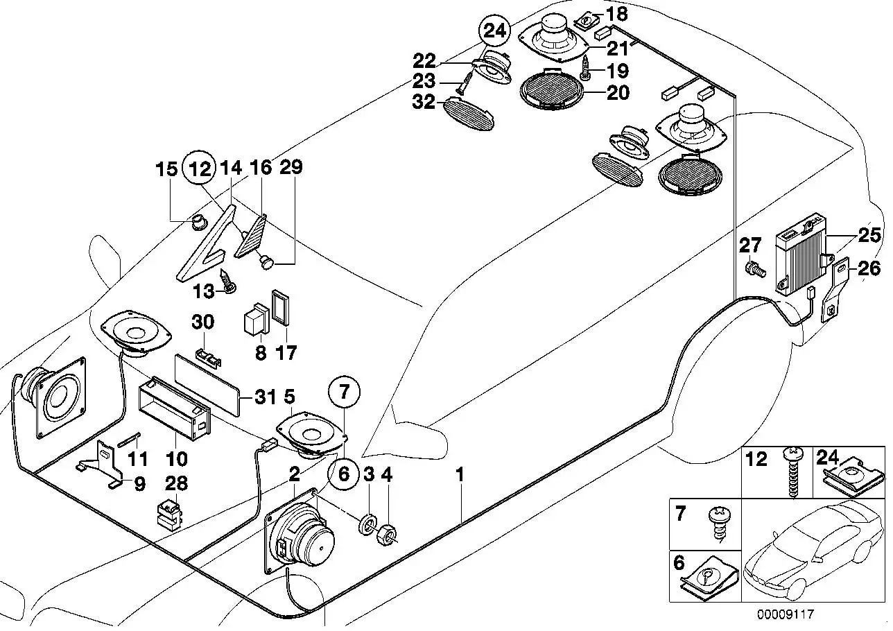 BMW Halter E34 65111384208