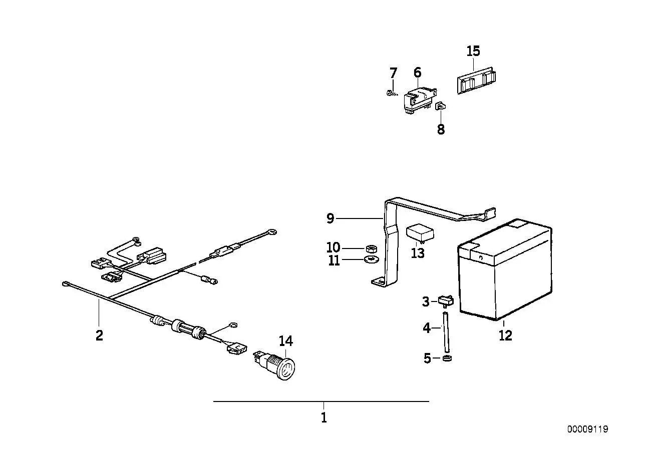 BMW Halter E32 E34 R55 R56 R57 R60 R61 61131383760 - 5er, 7er, MI