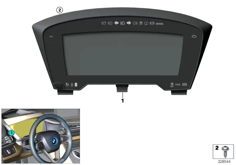 BMW Instrumentenkombination I12 I15 62108733338