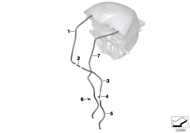 BMW Meterware Kraftstoffschlauch 16137728038 - Bildposition 07