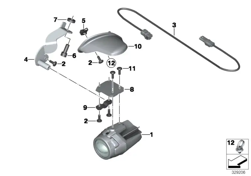 BMW Adapterleitung LED-Zusatzscheinwerfer K48 63177727616