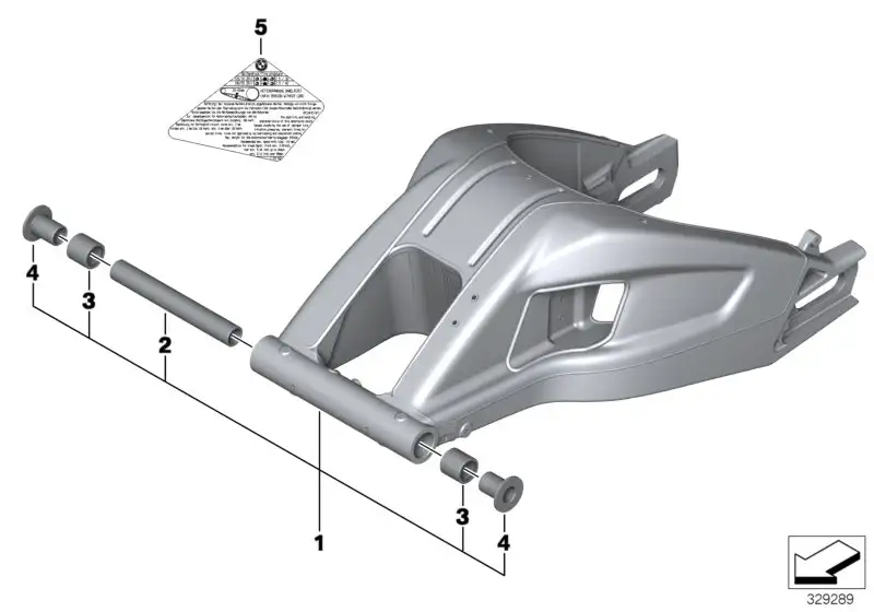 BMW Hinweisschild Bereifung/Kettendurchhang K47 71248550139
