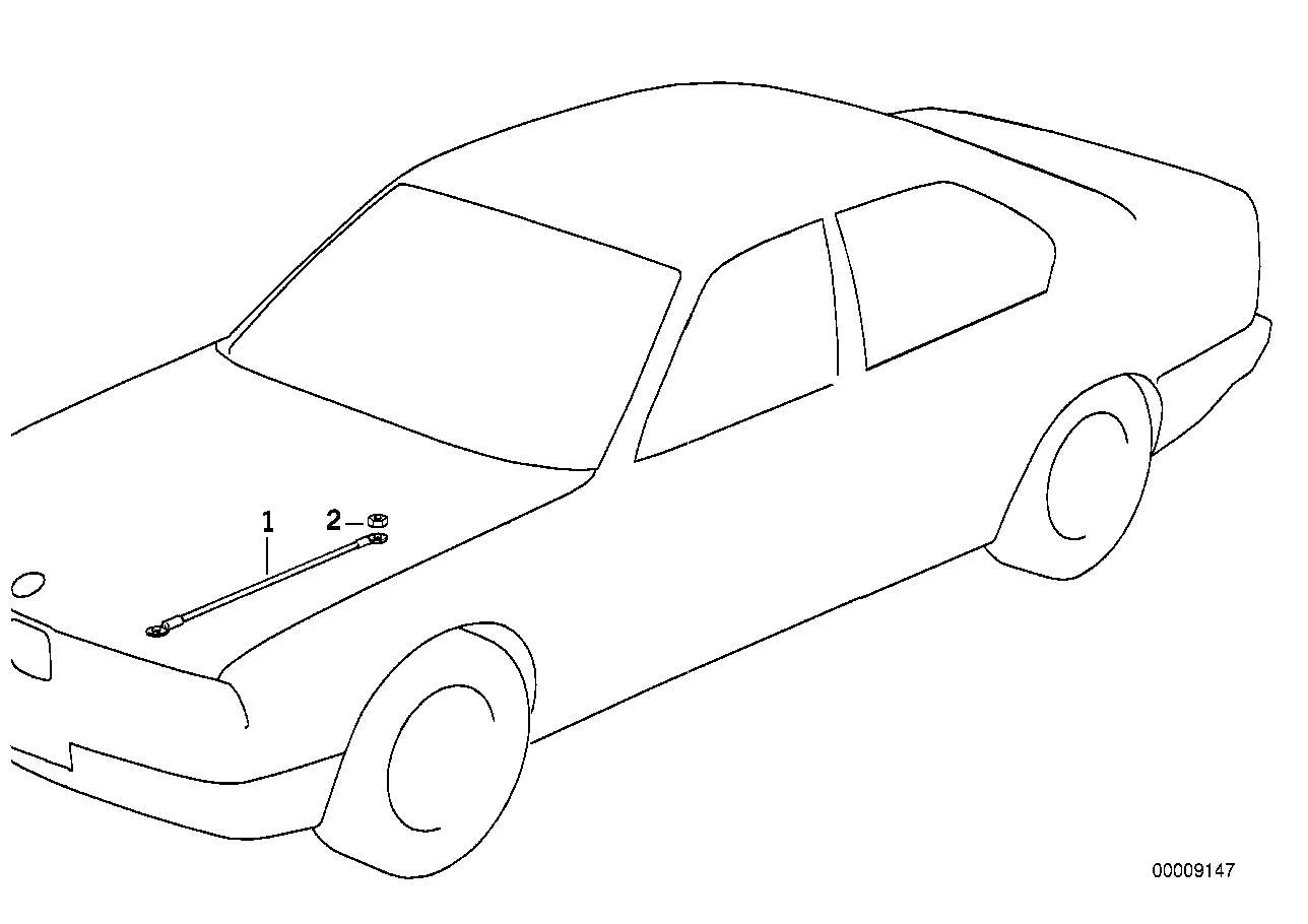 BMW Masseband für Frontklappe E36 E38 E63 E64 E65 E66 65311730952