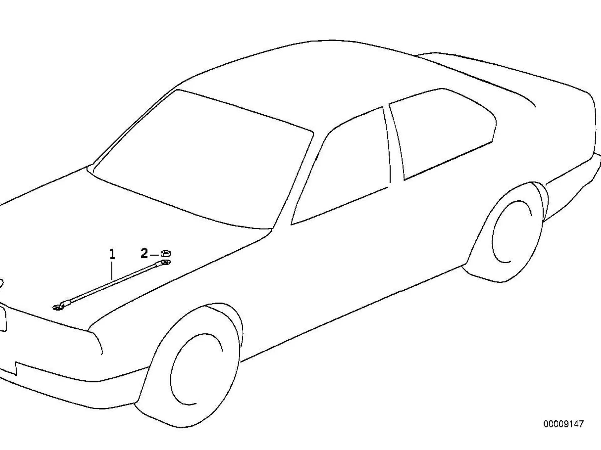 BMW Masseband für Frontklappe E36 E38 E63 E64 E65 E66 65311730952
