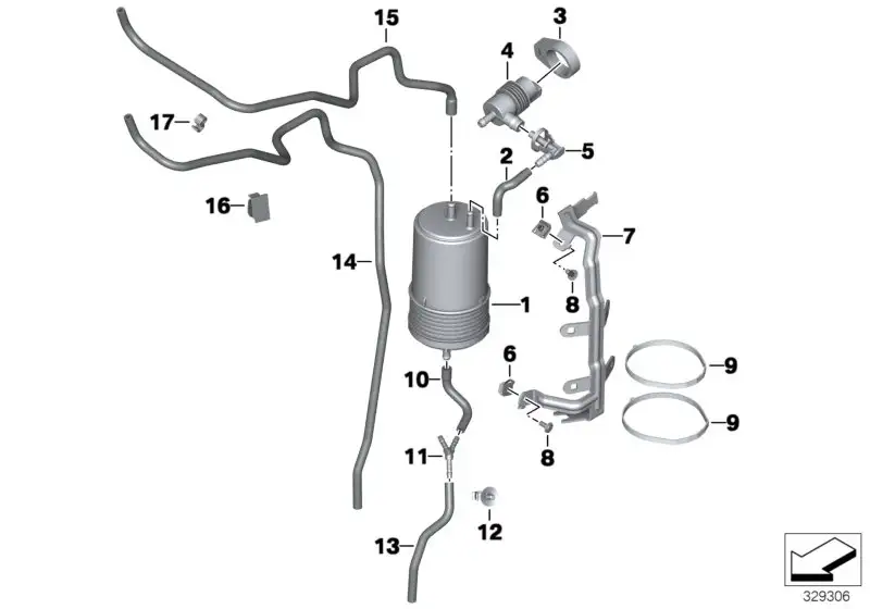 BMW Aktivkohlefilter K16 K18 K19 K21 K70 K71 K72 K73 K75 16138557