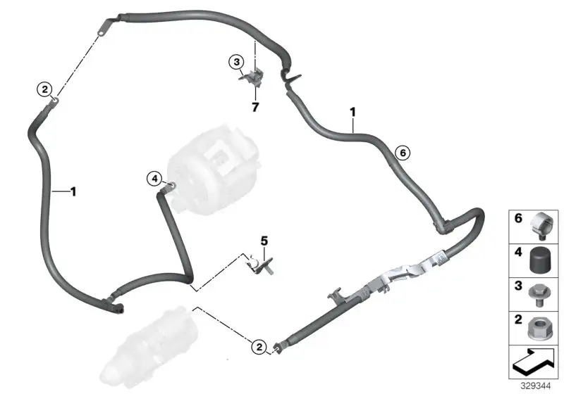 BMW Halter Starter-Generator-Leitung F25 F26 F31 12528514032