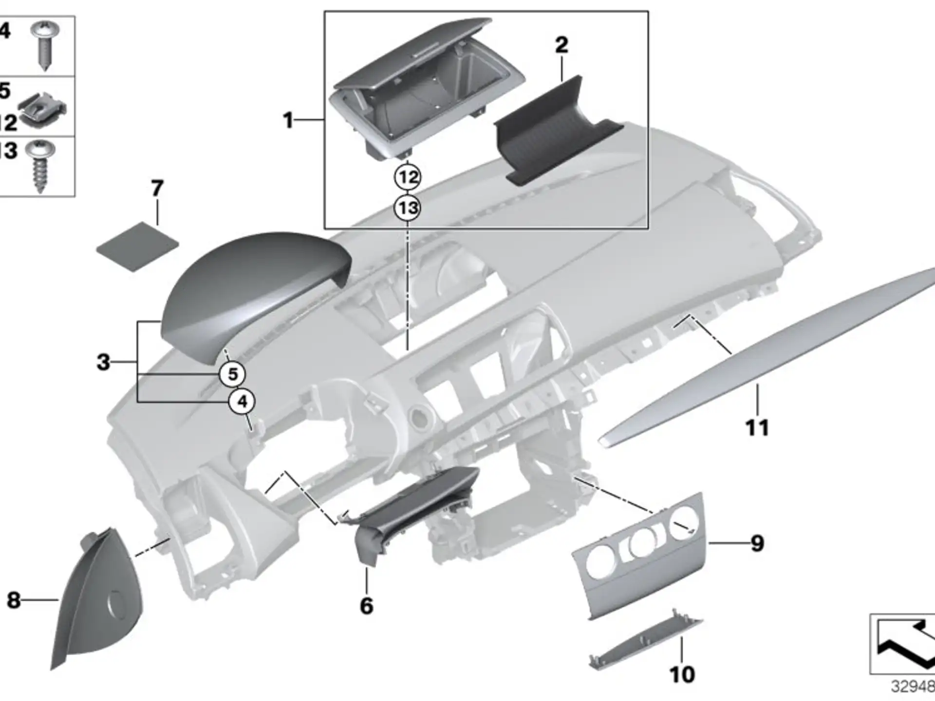 BMW Blechmutter selbstsichernd E81 E82 E84 E87 E88 E90 E91 E92 E93 F07 F22 F23 F30 F31 F32 F33 F34 F36 F39 F48 F80 F82 F83 F87N G11 G12 I12 I15 R60 R61 07146960289