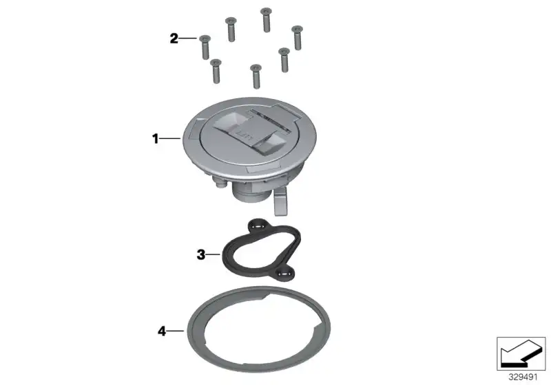 BMW Tankdeckel K21 K22 K23 K32 K33 16118544124