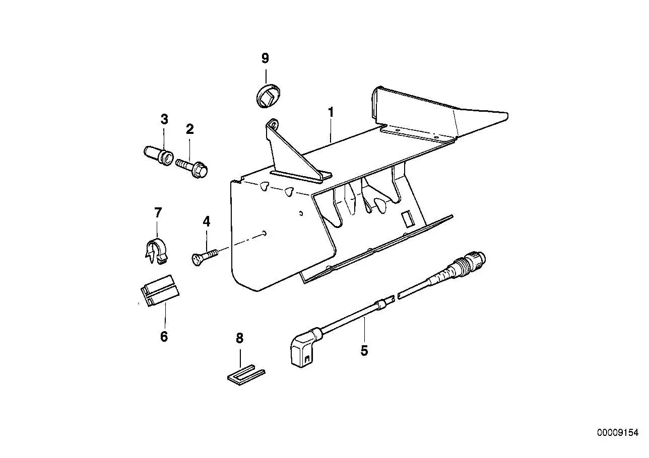 BMW Klammer für Steckergehäuse E31 E32 E34 E36 E39 E46 E53 611313