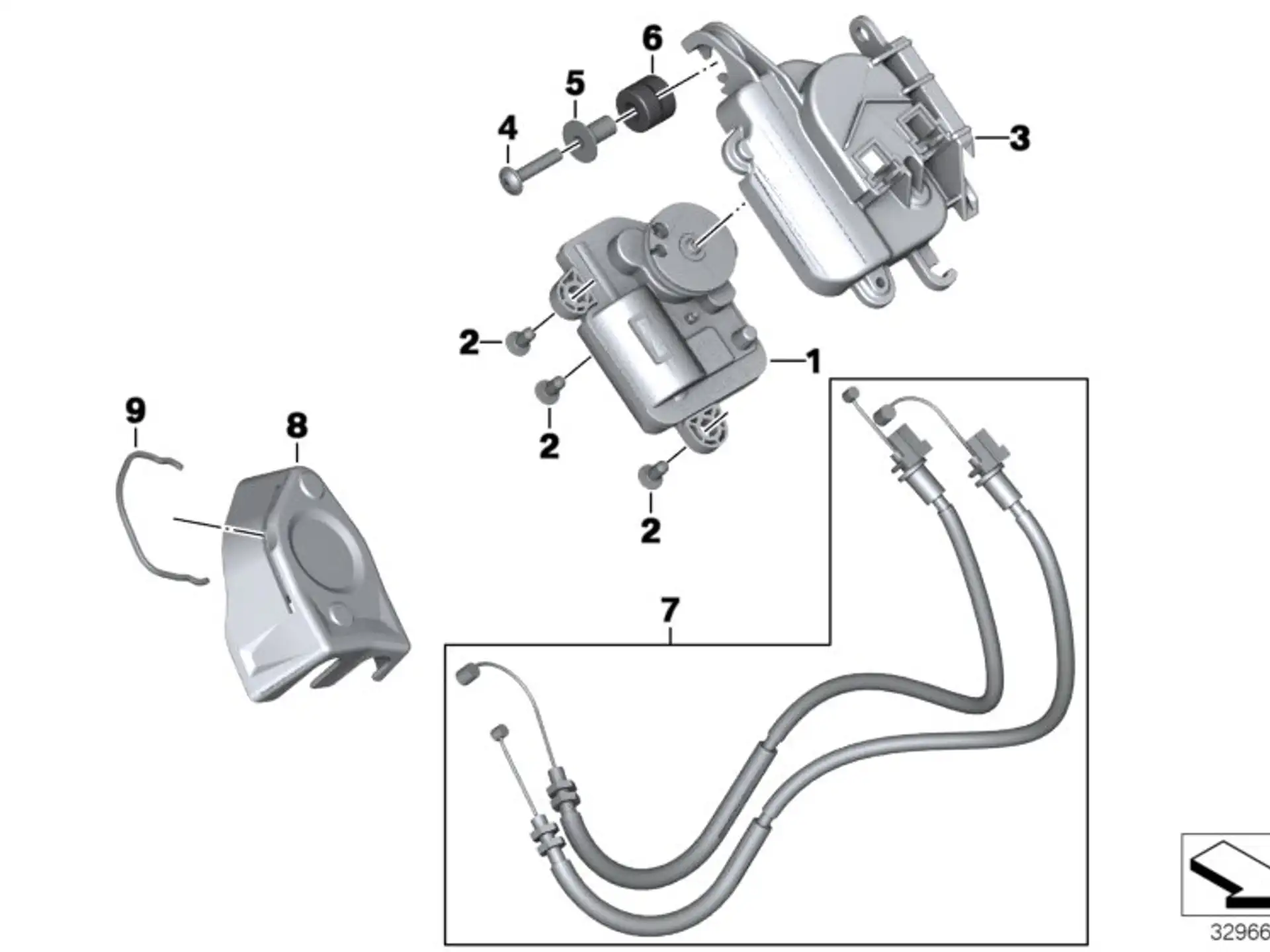BMW Abdeckung Abgasklappe K46 K47 18217717853