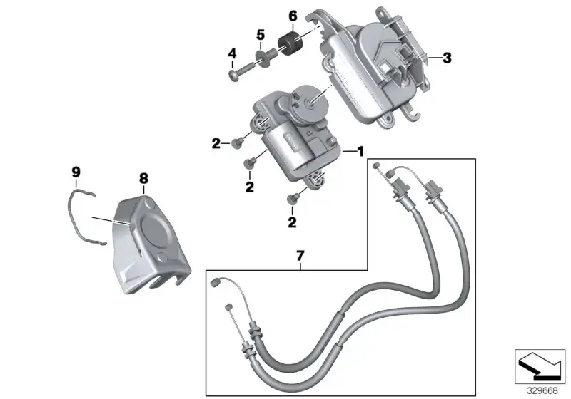 BMW Abdeckung Abgasklappe K46 K47 18217717853 - Bildposition 08