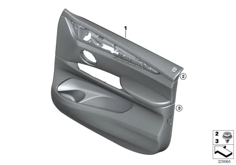 BMW Clip mit Dichtscheibe F15 F16 F85 51417419124 - Bildposition