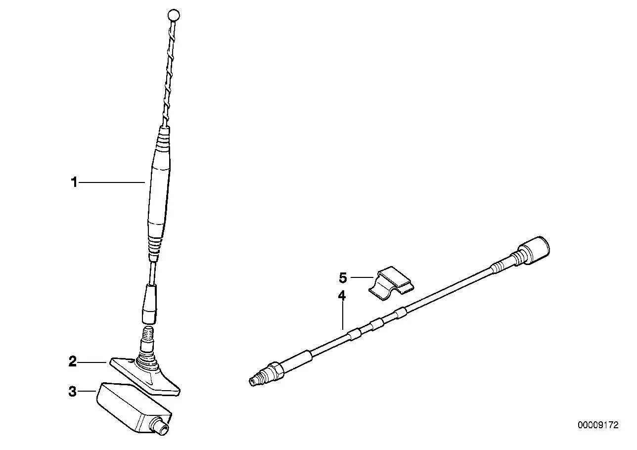 BMW Antennenfuss Heckscheibentelefonantenne E31 E34 E36 E38 84508