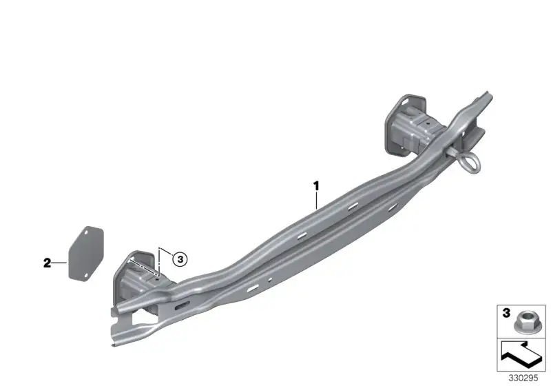 BMW Träger Stossfänger hinten F32 F33 F36 F82 F83 51127285542 - 4