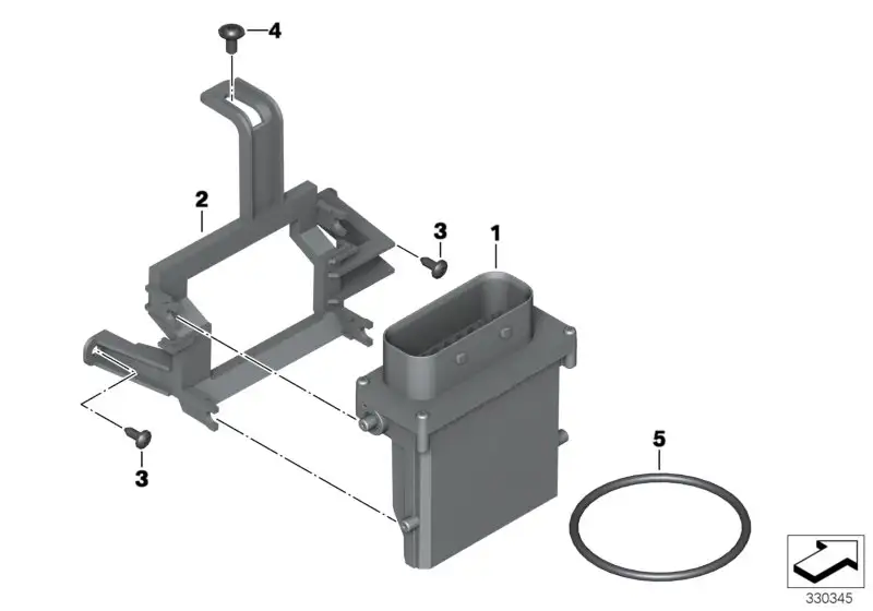 BMW Halter ESA-Steuergerät K48 61317727932