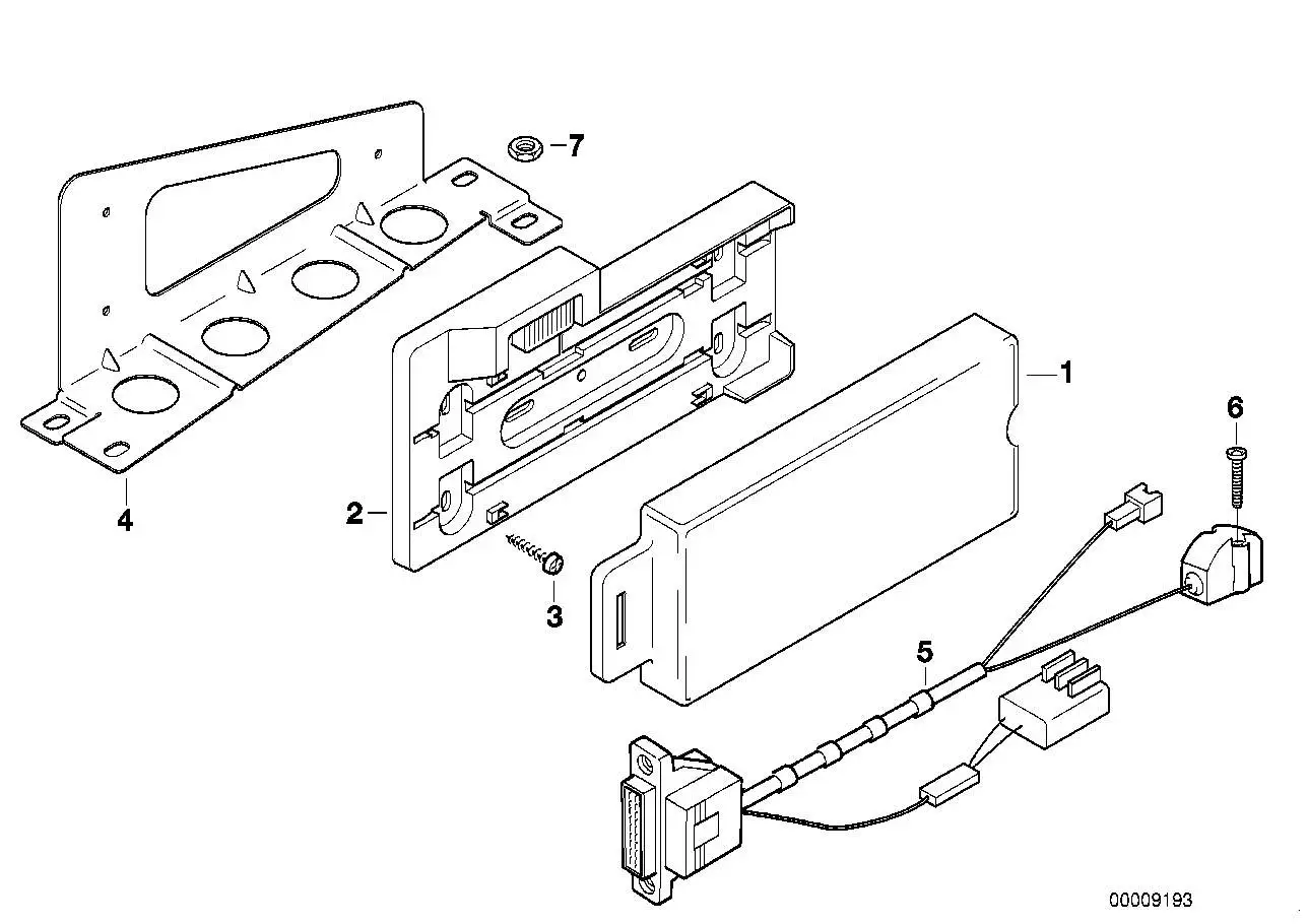 BMW Verbindungskabel Autotelefon E36 84128375232 - Bildposition 0