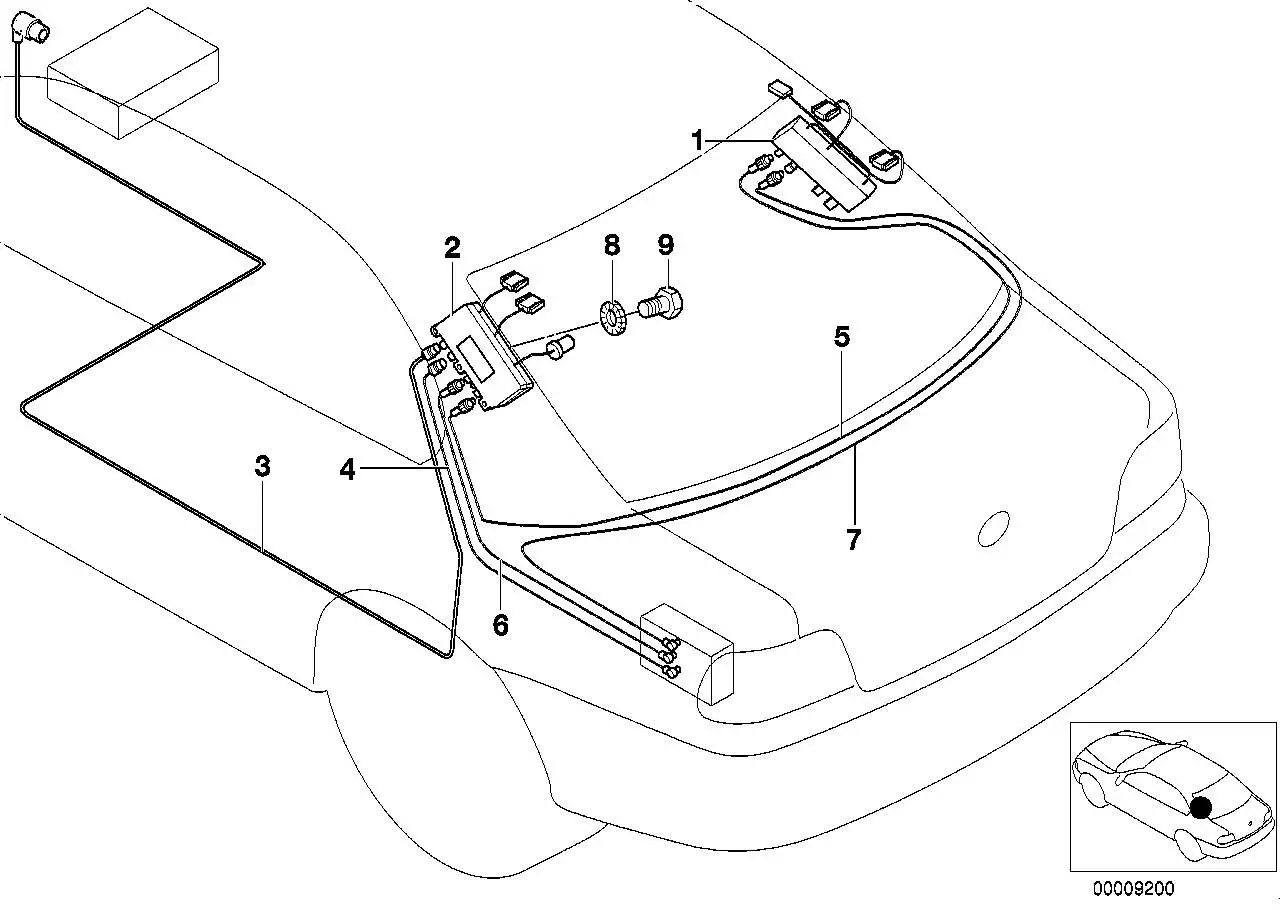 BMW Antennenkabel E39 65248361023 - Bildposition 04