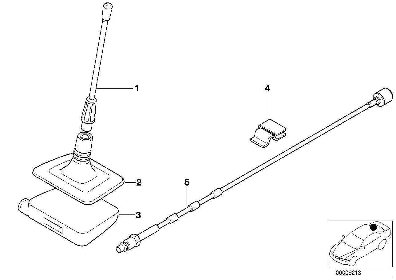 BMW Antennenstrahler E39 84506915236