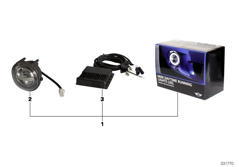 MINI Einzelleuchte MINI TFL LED R55 R56 R57 R58 R59 R60 R61 63122348832