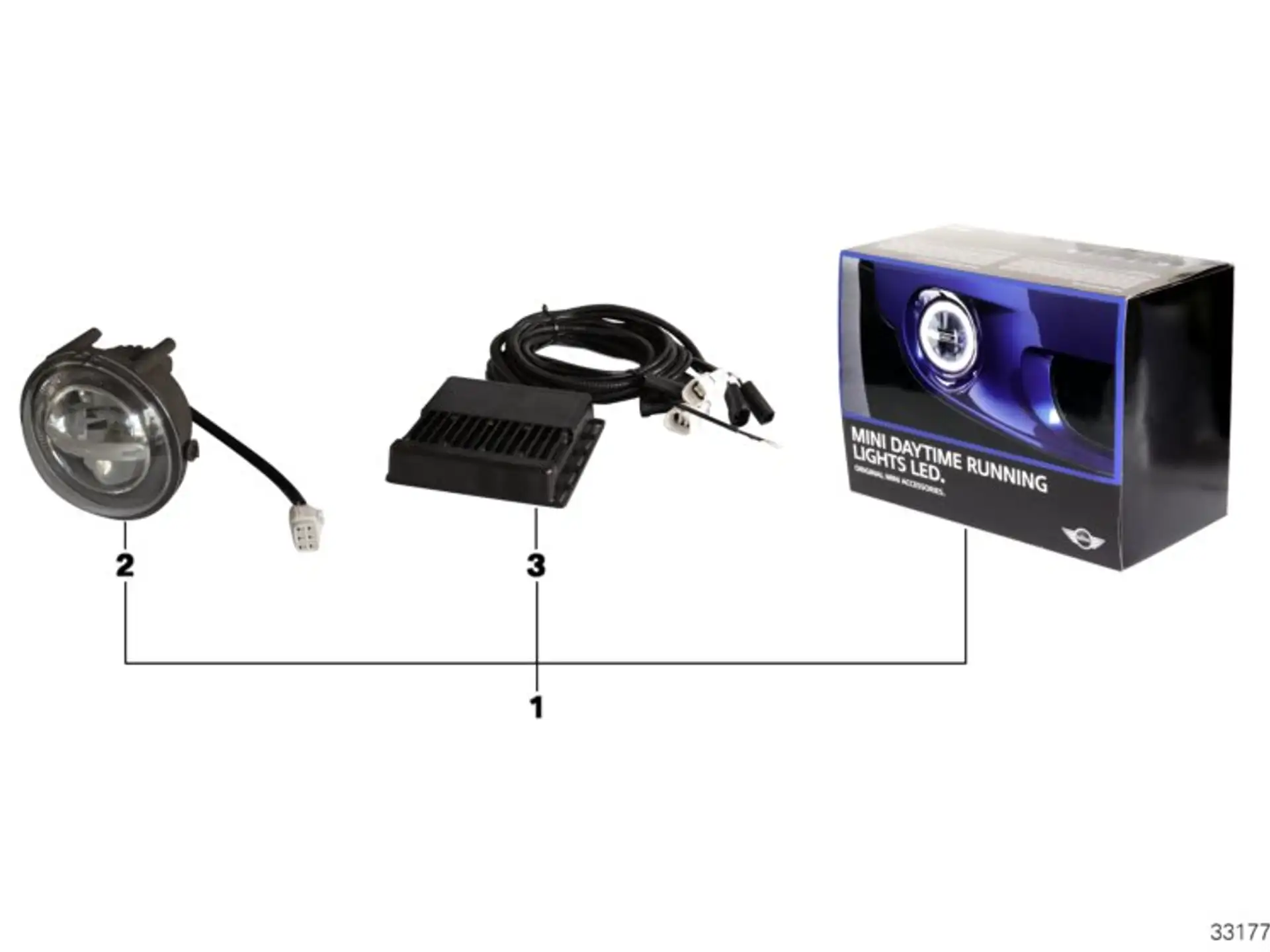 MINI Einzelleuchte MINI TFL LED R55 R56 R57 R58 R59 R60 R61 63122348832