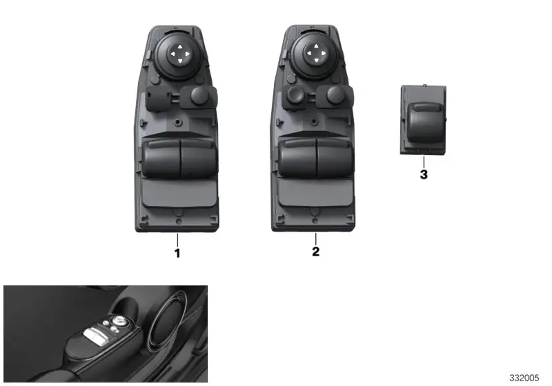 BMW Schalter Fensterheber 61319354866 - Bildposition 03