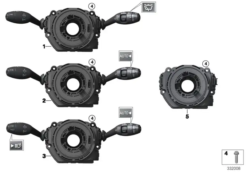BMW Schaltzentrum Lenksäule F54 F55 F56 F56E F60 61316827363