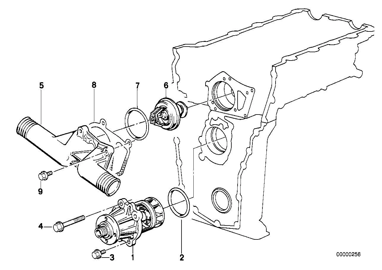 BMW Kühlmittelpumpe mechanisch E30 E34 E36 E46 11510393338