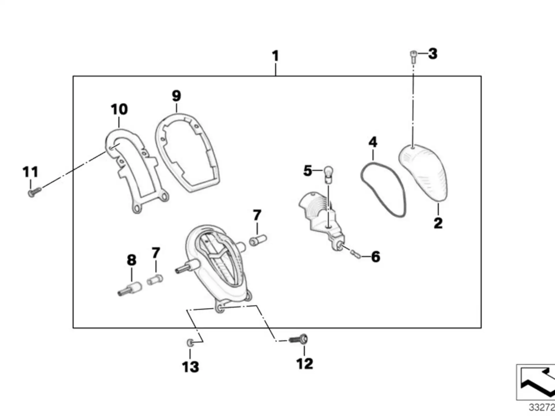 BMW Blinkerhalter für Hohlschraube K30 63217654381