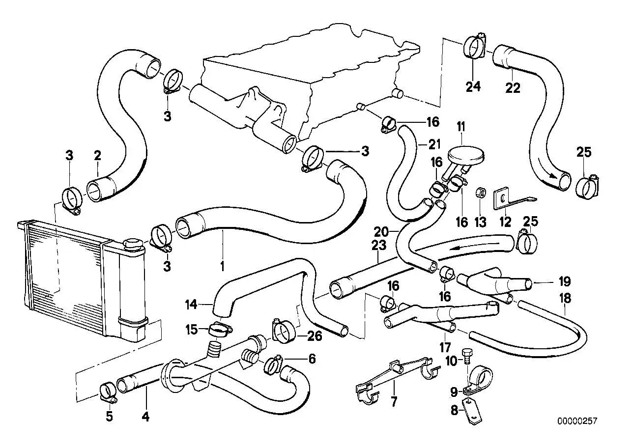 BMW Halteblech E30 11531727305 - Bildposition 08