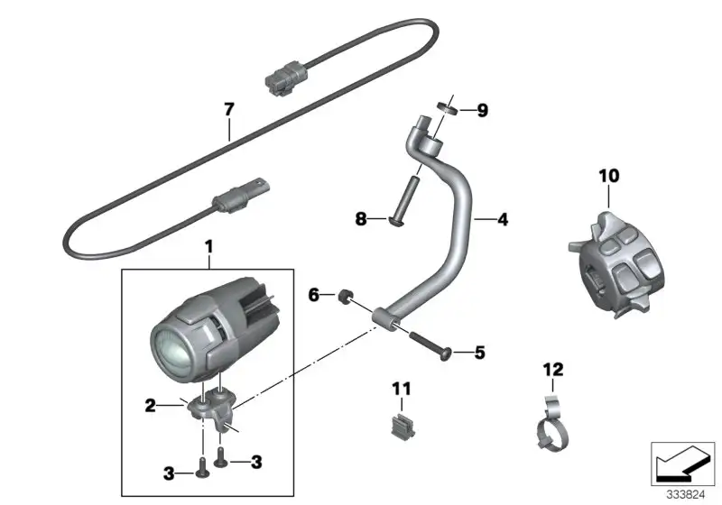 BMW Halter rechts K48 63178522490