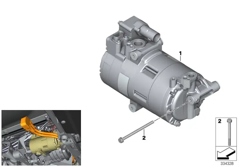 BMW Elektrischer Klimakompressor I01 64529496107