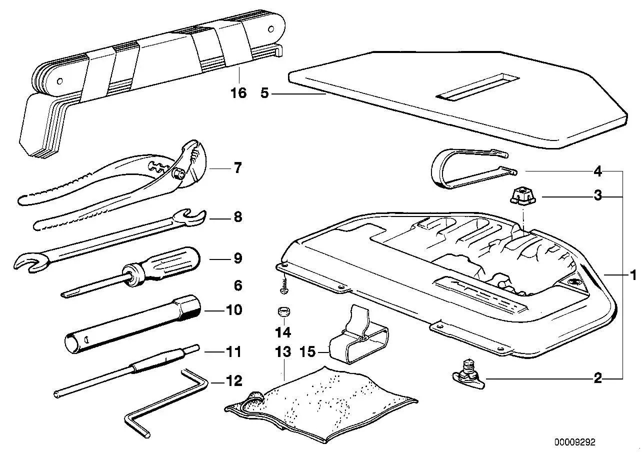 BMW Werkzeugkasten E34 71111179498