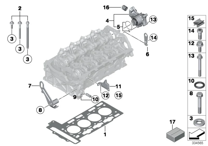 BMW Sechskantschraube E30 E84 E91 F20 F21 F30 F31 G05 G06 G07 G11 G12 G14 G15 G16 G30 F56E 07119905562