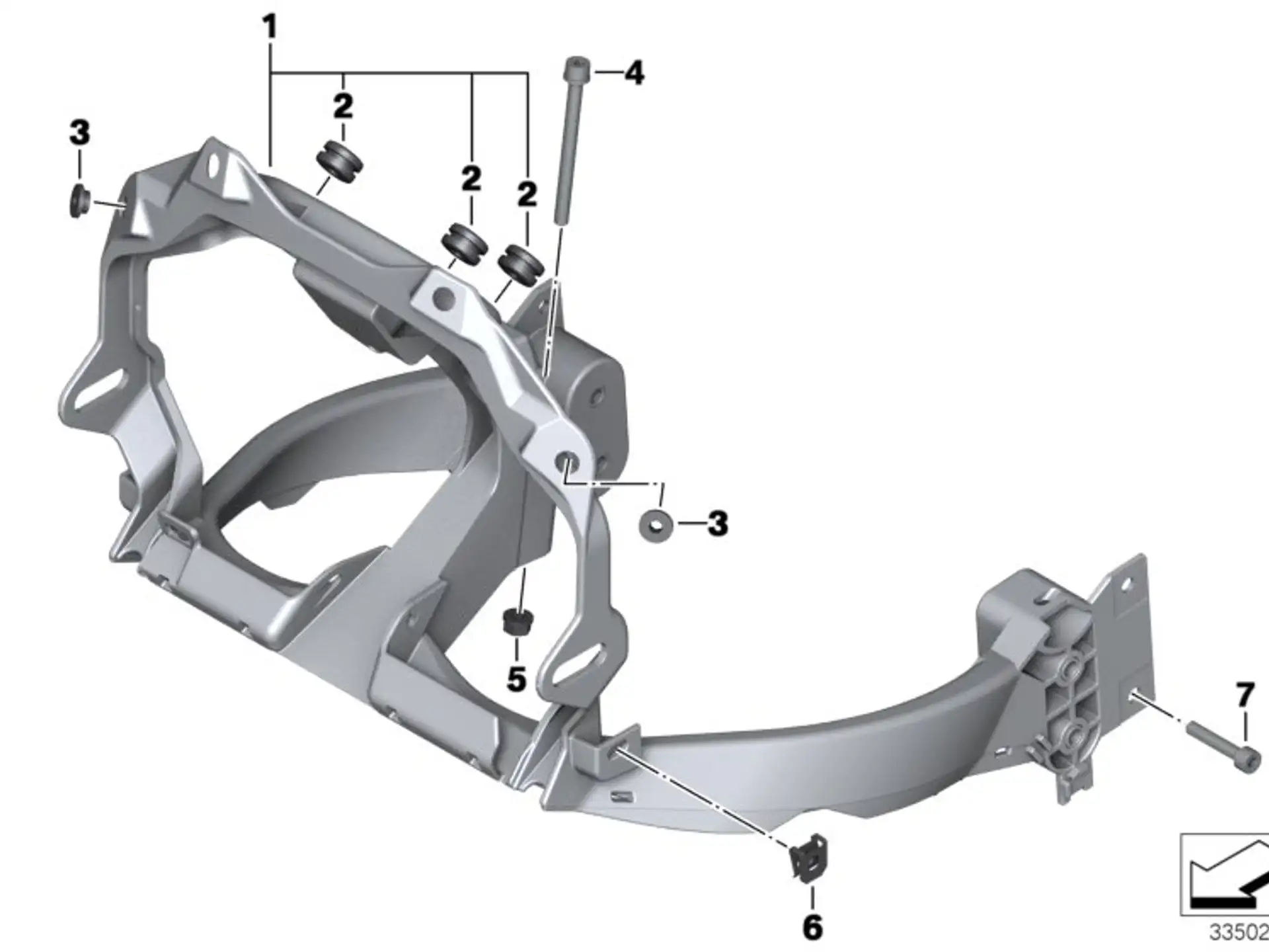 BMW Torxschraube mit Scheibe E61 F04 F06 F10 F12 F13 K70 K72 K75 07129905159